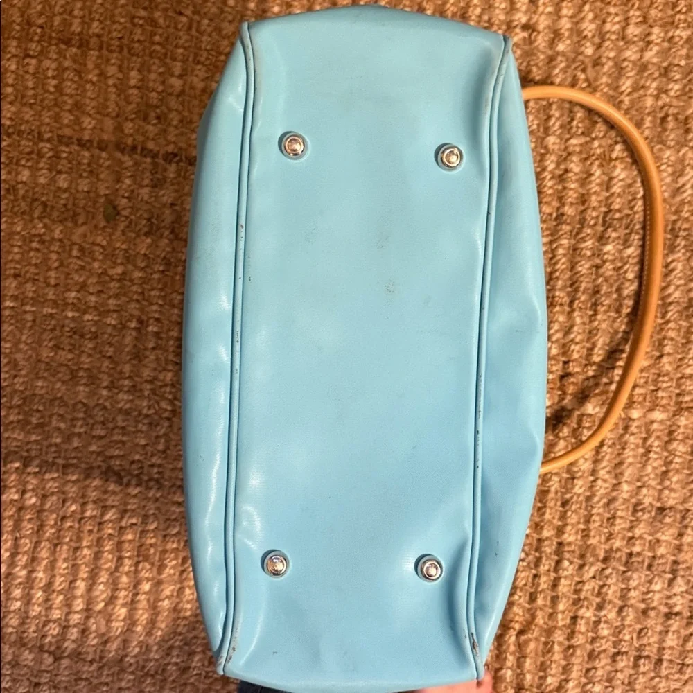 Jon Hart Large Tyler Tote Zipper *looks new Ocean Blue